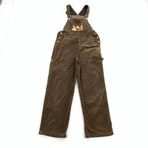 Vintage Winnie the Pooh & Friends Overall Bibs Pants Size Medium Womens Brown M
